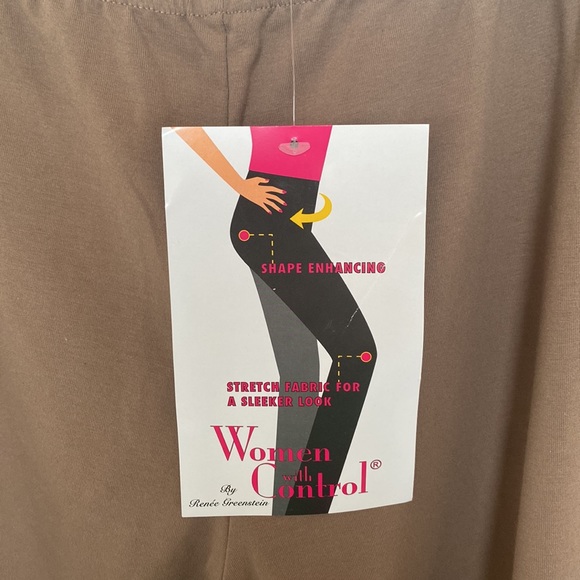 NWT Women with Control Size 2 XLP 2XP Brown Pants - Picture 3 of 17